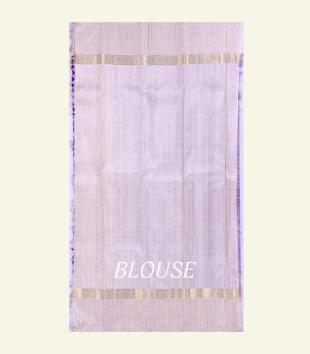 Violet Handloom Silk Saree