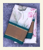 Floral Printed Handloom Silk Saree