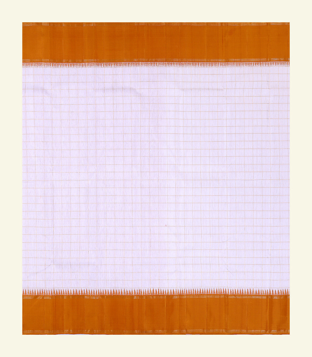 Checkered Handloom Silk Saree