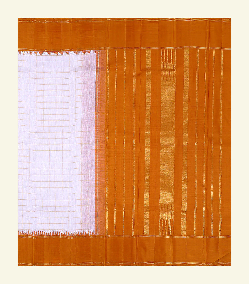 Checkered Handloom Silk Saree