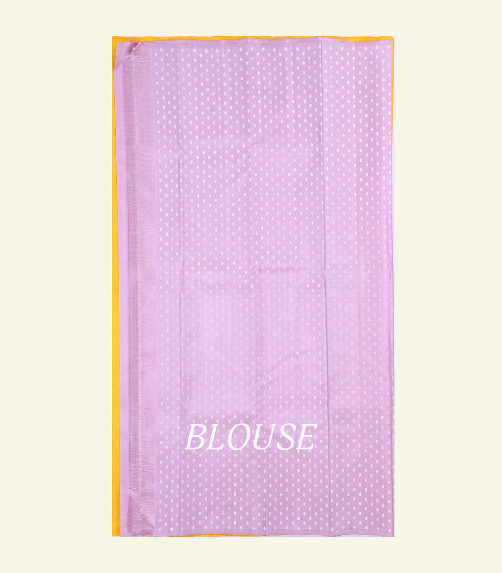 Yellow Handloom Silk Saree