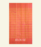Yellow Striped Handloom Silk Saree