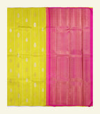 Yellow Handloom Silk Saree