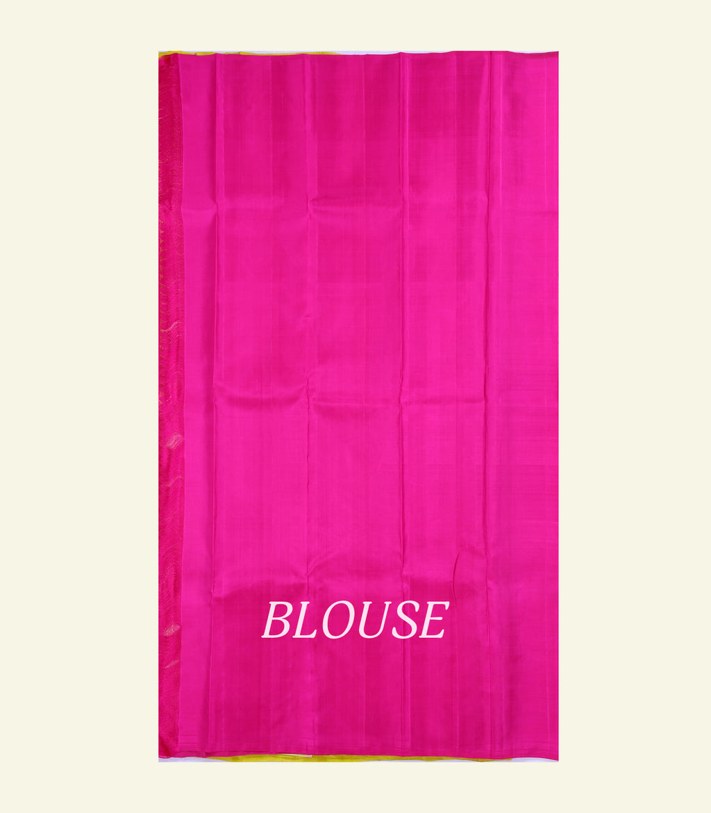Yellow Handloom Silk Saree