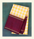 Checkered Handloom Silk Saree