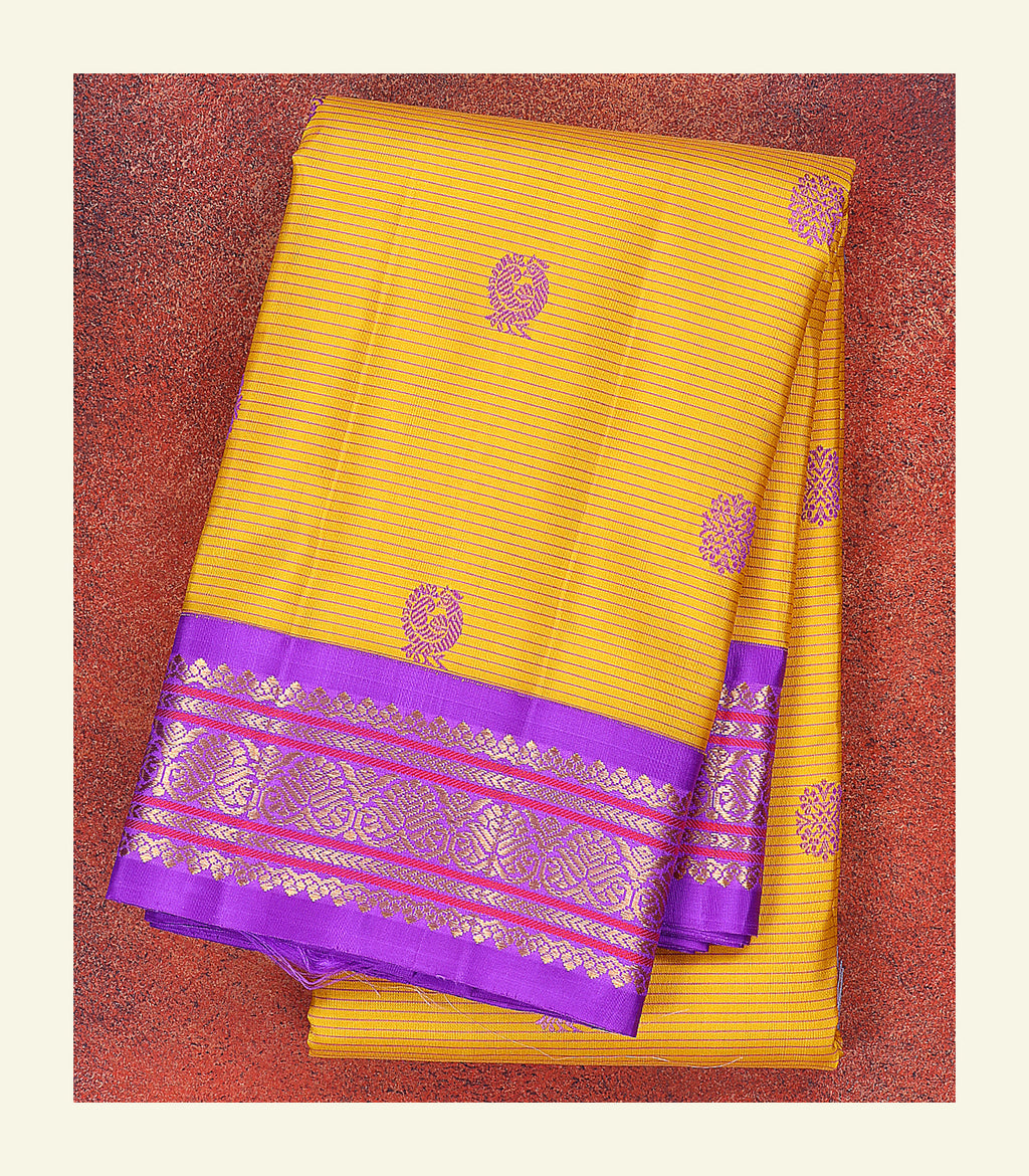 Korvai Handloom Silk Saree