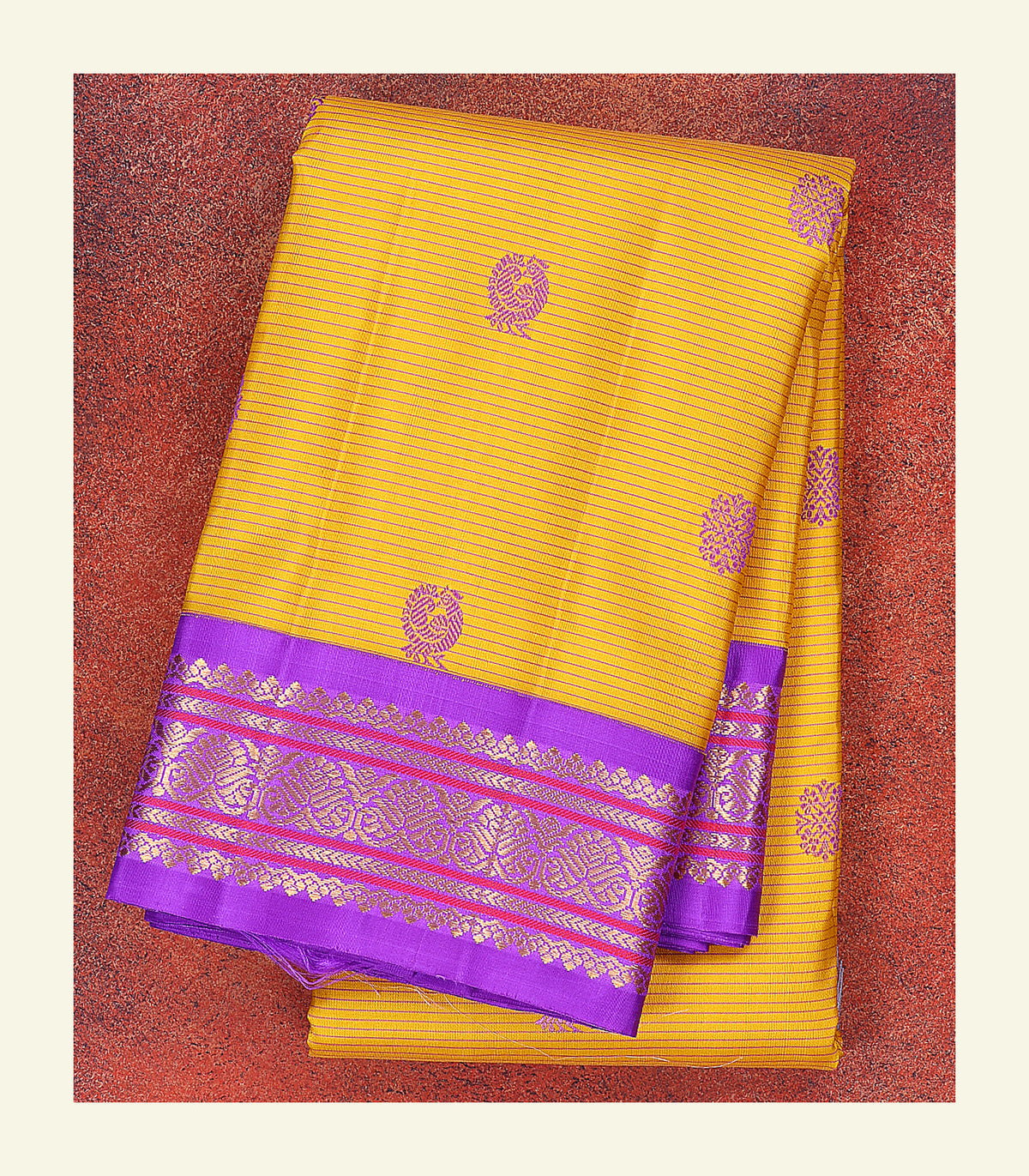Korvai Handloom Silk Saree