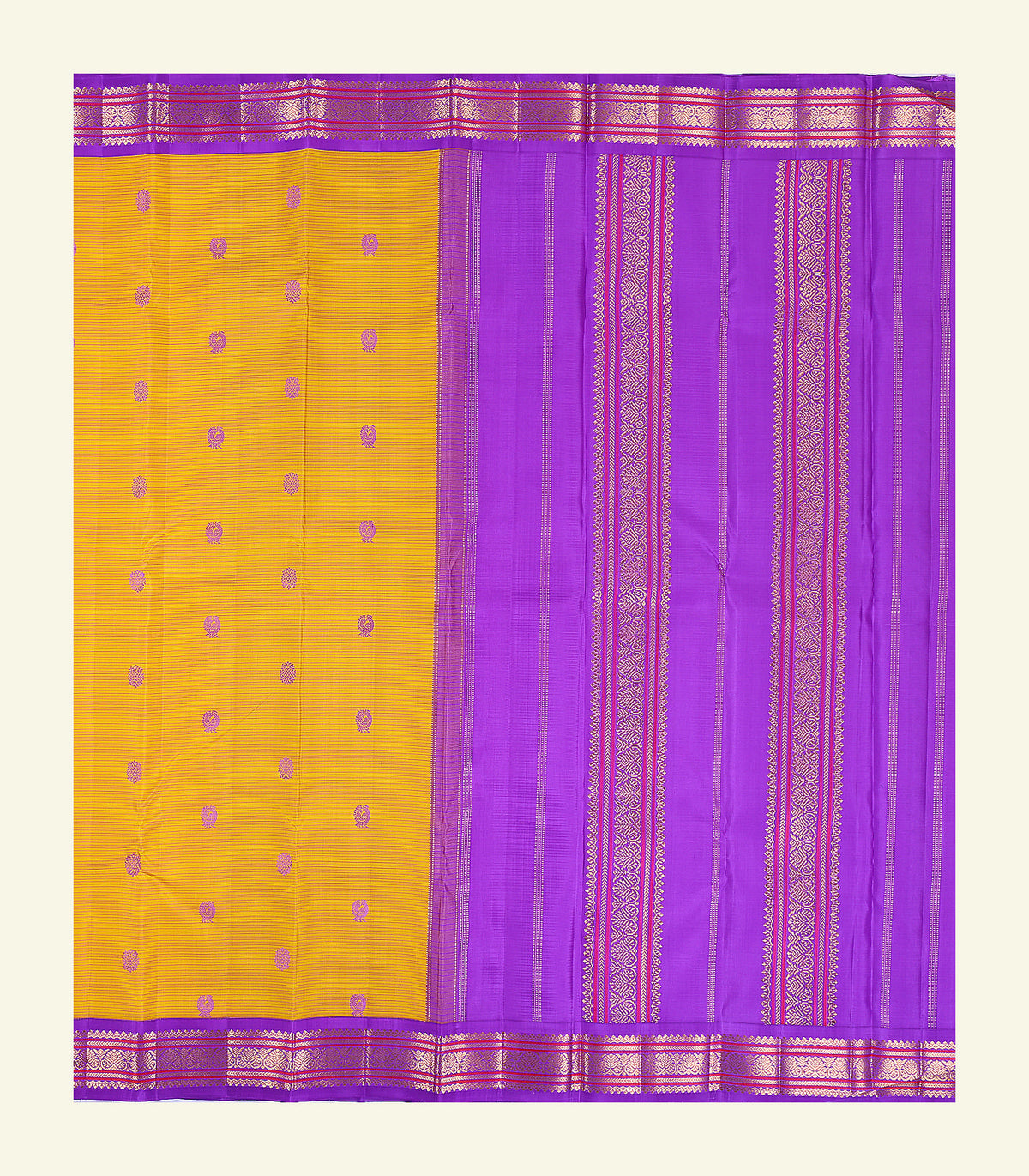 Korvai Handloom Silk Saree